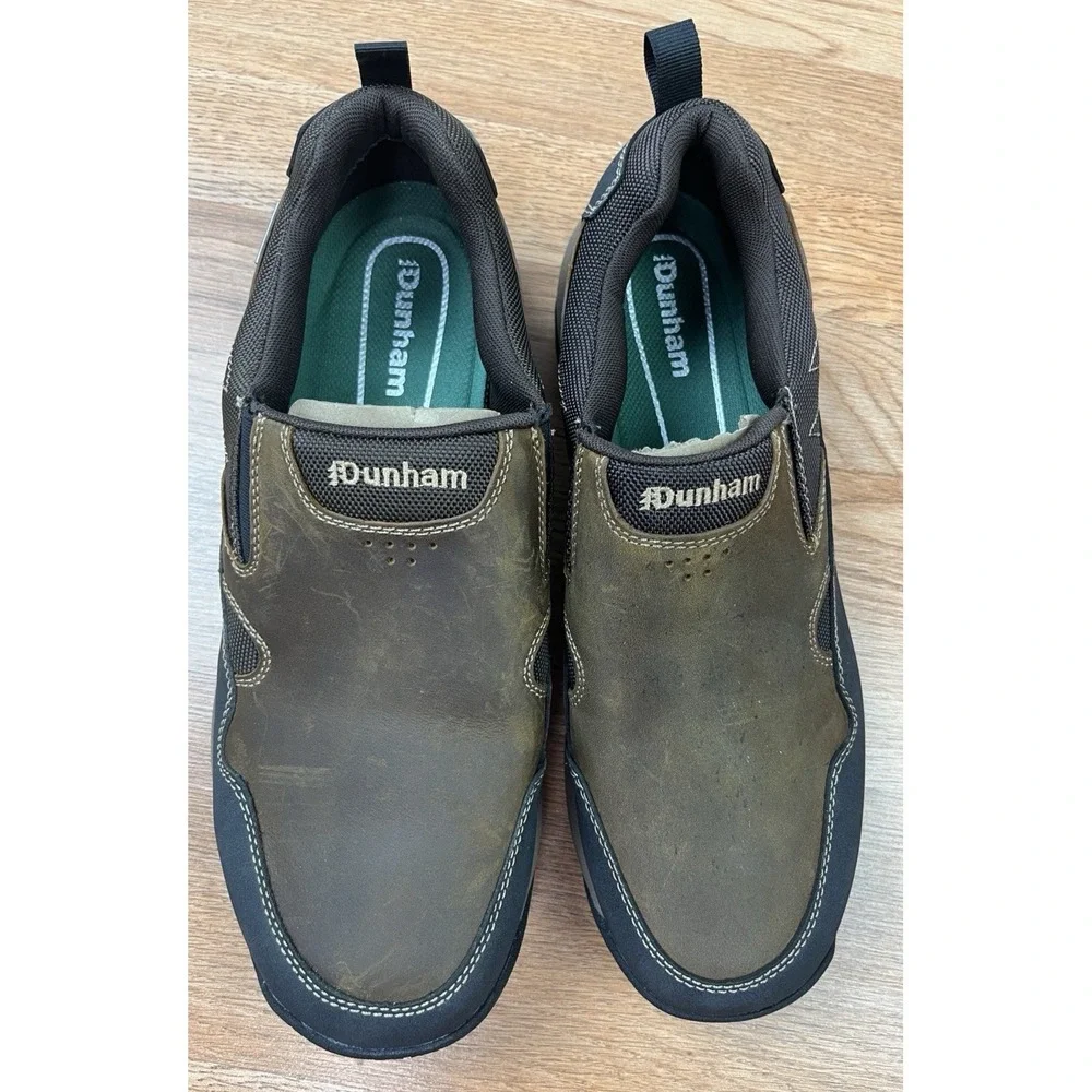 Dunham Cloud Plus Slip on Waterproof Hiking Shoes Brown Men's 10.5 EE NEW